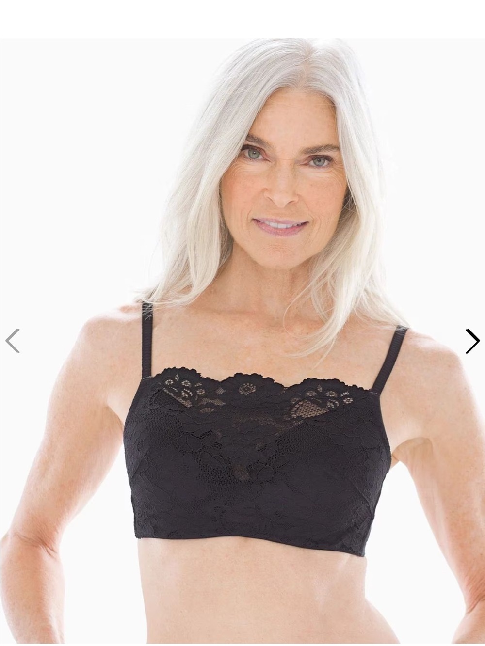 Soma Cami bra underwired lightly lined black lace 38C